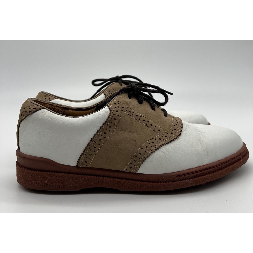 Callaway‎ Men's Golf Shoes  By Nordstrom Size 8 White & Brown